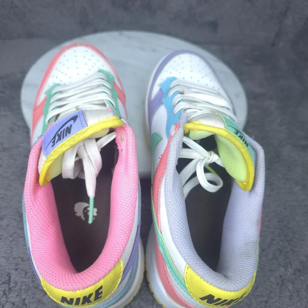 Nike Dunk Low Shoes Womens Size 8 Multicolor Pastel Easter Sneakers DD1872-100
